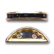 Rondelle Demi-Lune 20x9 mm dorée Jet x1