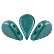Perles en verre Amos® par Puca® 5x8 mm - Pastel Emerald x10g