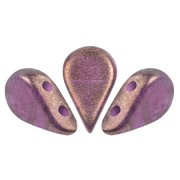 Perles en verre Amos® par Puca® 5x8 mm - Halo Amethyst x10g