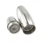 Fermoir aimanté pour cordon 4 mm en Acier inoxydable x1