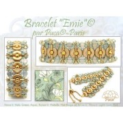 Perles en verre Amos® par Puca® 5x8 mm - Halo Fuchsia x10g