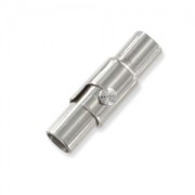 Fermoir aimanté à baïonette pour cordon 3 mm en Acier inoxydable x1