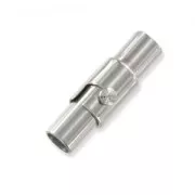 Fermoir aimanté à baïonette pour cordon 3 mm en Acier inoxydable x1