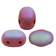 Perles en verre Samos® par Puca® 7x5 mm - Opaque Burnt Sienna Mat AB x10g