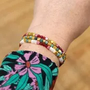 Assortiment de perles cubes Preciosa Ornela 3.4x3.4 mm - Metallic x200g