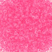 Preciosa Perles rocailles 11/0 2 mm - Crystal Neon Pink Lined x20g|raw }}