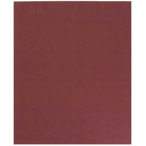Papier Emeri waterproof SIA Abrasives 280x230 mm - P2000 - Rouge x1