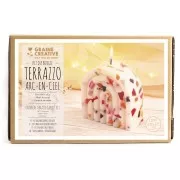 Kit bougie DIY Graine Créative - Terrazzo Arc-en-ciel