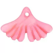 Sequin feuille de ginkgo 12x17 mm en nacre teintée - Rose x1