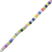 Perles Heishi rondelles en céramique 6.5x4 mm - Multicolore x28cm|raw }}