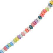 Perles Heishi rondelles en céramique 9x5 mm - Multicolore x28cm|raw }}