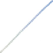 Perles rondes facettées 2 mm - Tie and dye - Bleu - Transparent x36cm|raw }}
