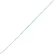 Perles rondes facettées 3 mm - Tie and dye - Vert clair - Bleu - Crystal x35cm