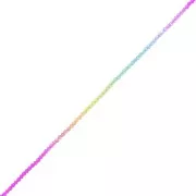 Perles rondes facettées 3 mm - Tie and dye - Fuchsia - Bleu - Vert x37cm