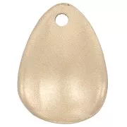 Sequins pétales de fleurs incurvés 18 mm en acrylique - Doré mat x15