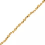 Hematite - Perles nuggets irréguliers 6 - 8 mm imitation Hématite - Golden x40cm Perles nuggets irréguliers 6 - 8 mm imitation Hématite - Golden x40cm