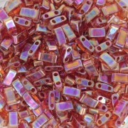 Miyuki Half Tila Beads 5x2.3x1.9mm HTL-257 - Transparent Topaz AB x10g|raw }}