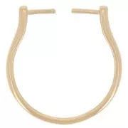 Bague fine interchangeable - Taille 52 - Plaqué Or 3 microns x1