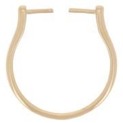 Bague fine interchangeable - Taille 54 - Plaqué Or 3 microns x1|raw }}