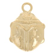 Breloque coccinelle 10x7 mm - Gold filled (or laminé) x1