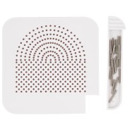 Gabarit en plastique 10.5x10.5 cm pour former le fil - Blanc x1