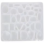 Moule silicone pour réaliser pendentifs en résine - Transparent