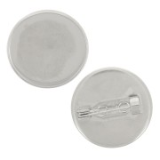 Support de broche pour cabochon 20 mm - Acier inoxydable 304 x1