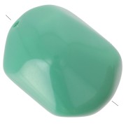 Perle baroque irrégulière en résine opaque 22x17 mm - Vert sauge foncé x1|raw }}