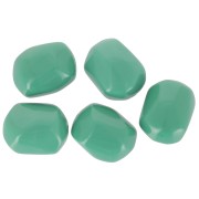Perle baroque irrégulière en résine opaque 22x17 mm - Vert sauge foncé x1