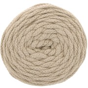 Bobine de cordon en coton pour macramé Cotton Air 5 mm - Beige x50m