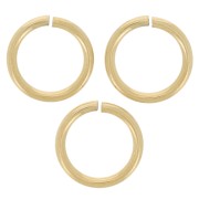 Anneaux ouverts 8x1 mm - Acier inoxydable 316L Doré x10|raw }}