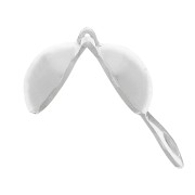 Cache noeuds 5 mm avec anneau en Argent 925 x10