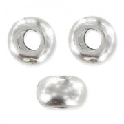 Rondes aplaties 5x3,1 mm Placage Argent fin vieilli x20|raw }}