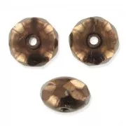 Donuts 7x4 mm Jet Bronze x25
