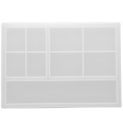 Moule silicone pour réaliser un plateau rectangle 23.5x16.5 cm - Transparent x1|raw }}