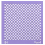 Silk Screen VeroS pour pâte polymère 90x90 mm - Motif damier n°184 x1|raw }}