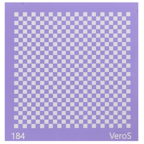 Silk Screen VeroS pour pâte polymère 90x90 mm - Motif damier n°184 x1