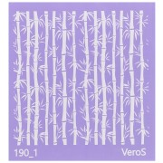 Silk Screen VeroS pour pâte polymère 90x90 mm - Motif bambou n°190_1 x1|raw }}