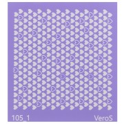Silk Screen VeroS pour pâte polymère 90x90 mm - Motif petits coeurs n°105_1 x1|raw }}