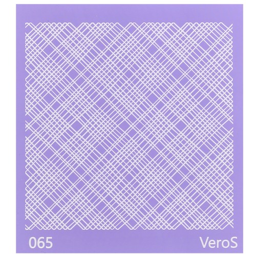 Silk Screen VeroS pour pâte polymère 90x90 mm - Motif lignes irrégulieres n°065 x1