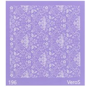 Silk Screen VeroS pour pâte polymère 90x90 mm - Motif papillons et fleurs n°196 x1|raw }}