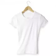 Tee-shirt en coton 4 à 6 ans Blanc x1