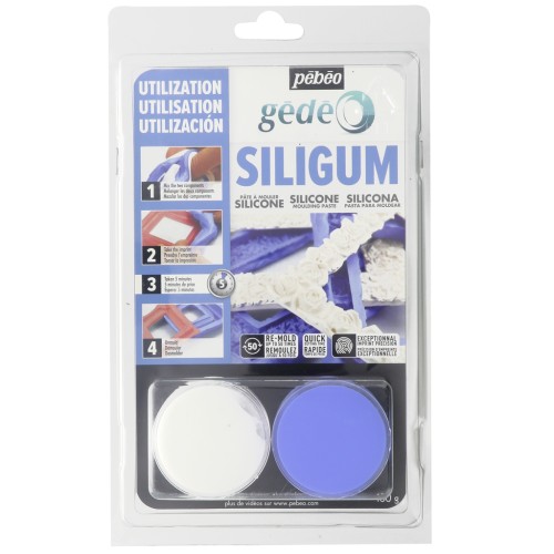 Siligum pâte à mouler 2 composants (50gr+50gr)