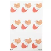 Feuille de transfert VeroS 13.5x9 cm - papier soluble pour pâte polymère - N°029 x1