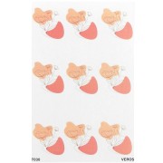 Feuille de transfert VeroS 13.5x9 cm - papier soluble pour pâte polymère - N°030 x1