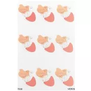 Feuille de transfert VeroS 13.5x9 cm - papier soluble pour pâte polymère - N°030 x1