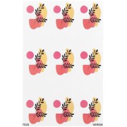 Feuille de transfert VeroS 13.5x9 cm - papier soluble pour pâte polymère - N°022 x1