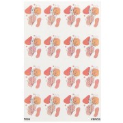 Feuille de transfert VeroS 13.5x9 cm -papier soluble pour pâte polymère - N°026 x1