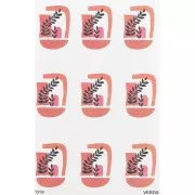 Feuille de transfert VeroS 13.5x9 cm 100% soluble pour pâte polymère - N°019 x1