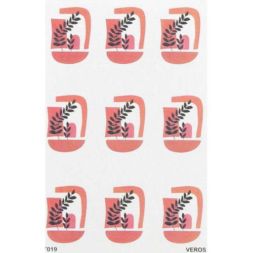 Feuille de transfert VeroS 13.5x9 cm 100% soluble pour pâte polymère - N°019 x1